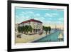 St. Augustine, Florida - Exterior View of the Bennett-Lantern Press-Framed Premium Giclee Print