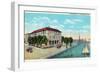 St. Augustine, Florida - Exterior View of the Bennett-Lantern Press-Framed Art Print