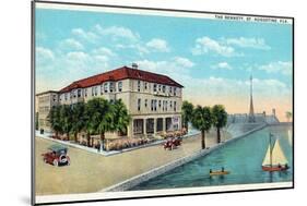 St. Augustine, Florida - Exterior View of the Bennett-Lantern Press-Mounted Art Print