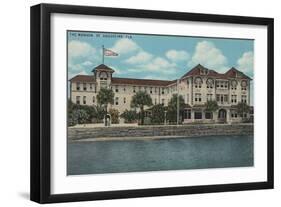 St. Augustine, Florida - Exterior View of the Monson-Lantern Press-Framed Art Print