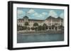 St. Augustine, Florida - Exterior View of the Monson-Lantern Press-Framed Art Print