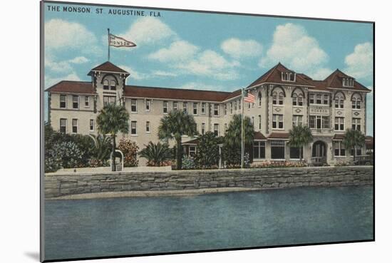 St. Augustine, Florida - Exterior View of the Monson-Lantern Press-Mounted Art Print