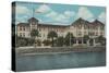 St. Augustine, Florida - Exterior View of the Monson-Lantern Press-Stretched Canvas