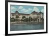 St. Augustine, Florida - Exterior View of the Monson-Lantern Press-Framed Premium Giclee Print