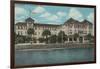 St. Augustine, Florida - Exterior View of the Monson-Lantern Press-Framed Art Print