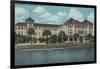 St. Augustine, Florida - Exterior View of the Monson-Lantern Press-Framed Art Print