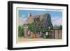 St. Augustine, Florida, Exterior View of the Oldest Schoolhouse-Lantern Press-Framed Art Print