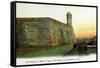 St. Augustine, Florida - Fort Marion Mortar and Watchtower-Lantern Press-Framed Stretched Canvas