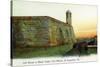 St. Augustine, Florida - Fort Marion Mortar and Watchtower-Lantern Press-Stretched Canvas