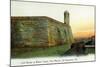 St. Augustine, Florida - Fort Marion Mortar and Watchtower-Lantern Press-Mounted Art Print