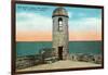 St. Augustine, Florida - Fort Marion Old Watchtower Scene-Lantern Press-Framed Art Print