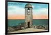 St. Augustine, Florida - Fort Marion Old Watchtower Scene-Lantern Press-Framed Art Print