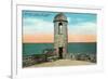 St. Augustine, Florida - Fort Marion Old Watchtower Scene-Lantern Press-Framed Art Print