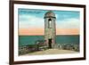 St. Augustine, Florida - Fort Marion Old Watchtower Scene-Lantern Press-Framed Art Print