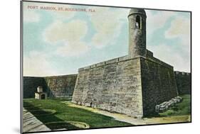 St. Augustine, Florida - Fort Marion Scene-Lantern Press-Mounted Art Print