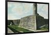 St. Augustine, Florida - Fort Marion Scene-Lantern Press-Framed Art Print