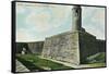 St. Augustine, Florida - Fort Marion Scene-Lantern Press-Framed Stretched Canvas