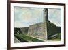 St. Augustine, Florida - Fort Marion Scene-Lantern Press-Framed Premium Giclee Print