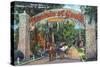 St. Augustine, Florida - Fountain of Youth Entrance Scene-Lantern Press-Stretched Canvas