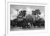 St. Augustine, Florida - Hotel Alcazar Front Entrance View-Lantern Press-Framed Premium Giclee Print
