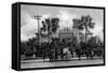 St. Augustine, Florida - Hotel Alcazar Front Entrance View-Lantern Press-Framed Stretched Canvas