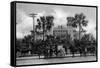 St. Augustine, Florida - Hotel Alcazar Front Entrance View-Lantern Press-Framed Stretched Canvas