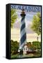 St. Augustine, Florida Lighthouse-Lantern Press-Framed Stretched Canvas