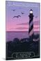 St. Augustine, Florida - Lighthouse-Lantern Press-Mounted Art Print