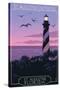 St. Augustine, Florida - Lighthouse-Lantern Press-Stretched Canvas