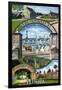 St. Augustine, Florida - Montage Scenes-Lantern Press-Framed Art Print