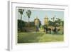 St. Augustine, Florida - Old City Gates View-Lantern Press-Framed Art Print