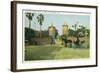 St. Augustine, Florida - Old City Gates View-Lantern Press-Framed Art Print