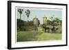 St. Augustine, Florida - Old City Gates View-Lantern Press-Framed Art Print