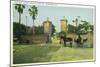 St. Augustine, Florida - Old City Gates View-Lantern Press-Mounted Art Print