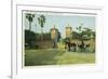 St. Augustine, Florida - Old City Gates View-Lantern Press-Framed Art Print