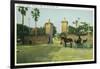 St. Augustine, Florida - Old City Gates View-Lantern Press-Framed Art Print