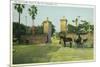 St. Augustine, Florida - Old City Gates View-Lantern Press-Mounted Premium Giclee Print