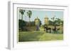 St. Augustine, Florida - Old City Gates View-Lantern Press-Framed Art Print