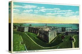 St. Augustine, Florida - Panoramic View of Fort Marion-Lantern Press-Stretched Canvas