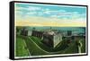 St. Augustine, Florida - Panoramic View of Fort Marion-Lantern Press-Framed Stretched Canvas