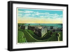 St. Augustine, Florida - Panoramic View of Fort Marion-Lantern Press-Framed Art Print