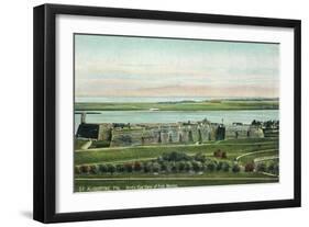 St. Augustine, Florida - Panoramic View of Fort Marion-Lantern Press-Framed Art Print