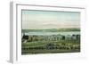 St. Augustine, Florida - Panoramic View of Fort Marion-Lantern Press-Framed Art Print