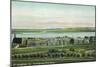 St. Augustine, Florida - Panoramic View of Fort Marion-Lantern Press-Mounted Art Print