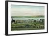 St. Augustine, Florida - Panoramic View of Fort Marion-Lantern Press-Framed Art Print