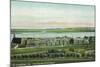 St. Augustine, Florida - Panoramic View of Fort Marion-Lantern Press-Mounted Art Print