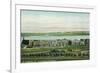 St. Augustine, Florida - Panoramic View of Fort Marion-Lantern Press-Framed Art Print