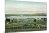 St. Augustine, Florida - Panoramic View of Fort Marion-Lantern Press-Mounted Art Print