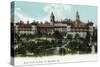 St. Augustine, Florida - Panoramic View of Hotel Ponce De Leon-Lantern Press-Stretched Canvas