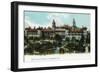 St. Augustine, Florida - Panoramic View of Hotel Ponce De Leon-Lantern Press-Framed Art Print